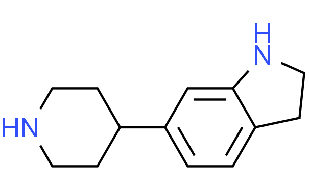 6-哌啶-4-基-2,3-二氢-1H-吲哚、914223-14-6 CAS查询、6-哌啶-4-基-2,3-二氢-1H-吲哚物化性质