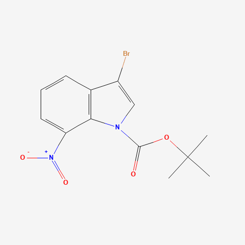 1-BOC-3-溴-7-硝基吲哚、914349-37-4 CAS查询、1-BOC-3-溴-7-硝基吲哚物化性质