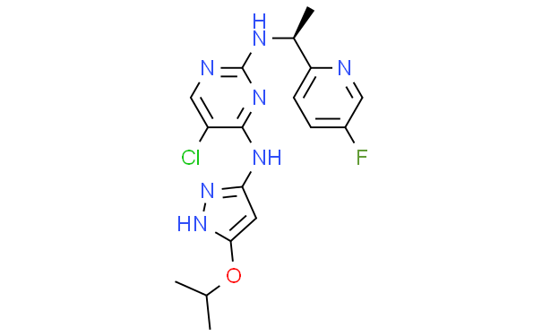 5-氯-N-[(1S)-1-(5-氟吡啶-2-基)乙基]-N'-(5-异丙氧基-1H-吡唑-3-基)嘧啶-2,4-二胺,10mg