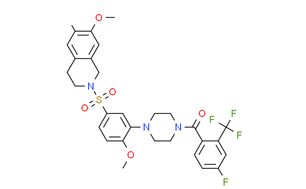 BT18; 924811-53-0; [4-[5-[(6,7-dimethoxy-3,4-dihydro-1H-isoquinolin-2-yl)sulfonyl]-2-methoxyphenyl]p