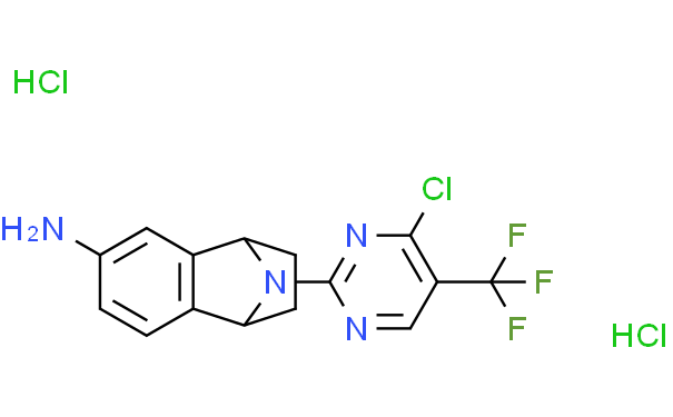 Naphthalen-1,4-imin-6-amine, N-[4-chloro-5-(trifluoromethyl)-2-pyrimidinyl]-1,2,3,4-tetrahydro-, hyd