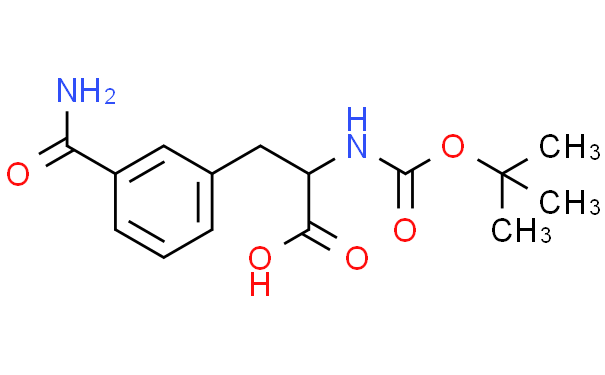 (S)-2-((tert-Butoxycarbonyl)amino)-3-(3-carbamoylphenyl)propanoic acid,250mg