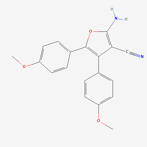 2-氨基-4,5-二(4-甲氧苯基)呋喃-3-甲腈、94556-80-6 CAS查询、2-氨基-4,5-二(4-甲氧苯基)呋喃-3-甲腈物化性质