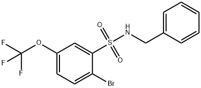 N-BENZYL 2-BROMO-5-TRIFLUOROMETHOXYBENZENESULFONAMIDE,25g