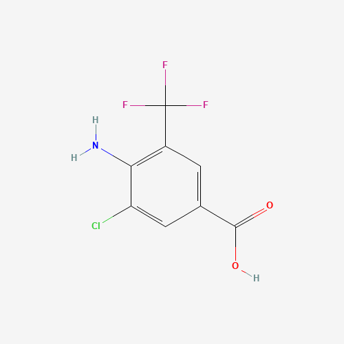4-氨基-3-氯-5-三氟甲基苯甲酸、95656-52-3 CAS查询、4-氨基-3-氯-5-三氟甲基苯甲酸物化性质