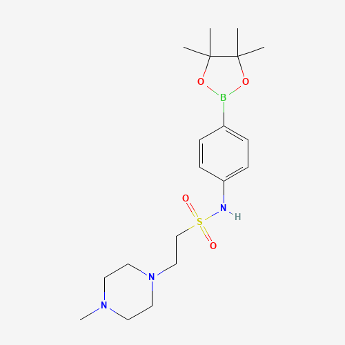 957198-23-1; 1-Piperazineethanesulfonamide, 4-methyl-N-[4-(4,4,5,5-tetramethyl-1,3,2-dioxaborolan-2-