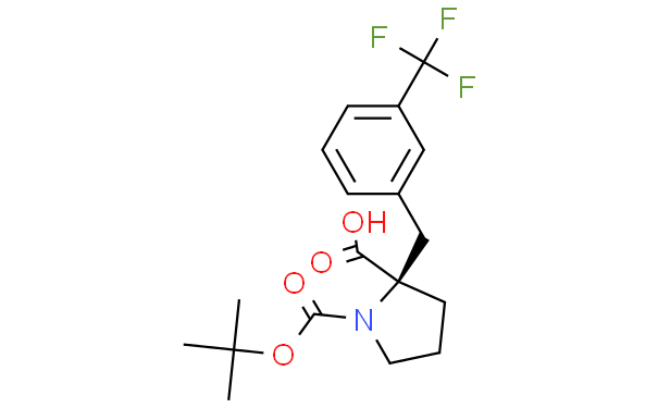 (R)-1-(tert-Butoxycarbonyl)-2-(3-(trifluoromethyl)-benzyl)pyrrolidine-2-carboxylic acid,1g