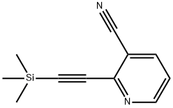 2-TRIMETHYLSILANYLETHYNYL-3-CYANOPYRIDINE,100mg