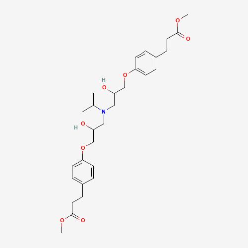 98903-90-3; Benzenepropanoic acid, 4,4'-[[(1-methylethyl)imino]bis[(2-hydroxy-3,1-propanediyl)o