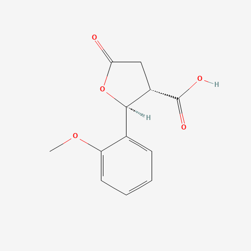 trans-2-(2-Methoxyphenyl)-5-oxotetrahydrofuran-3-carboxylic acid、99226-02-5 CAS查询、trans-2-(2-Methoxy
