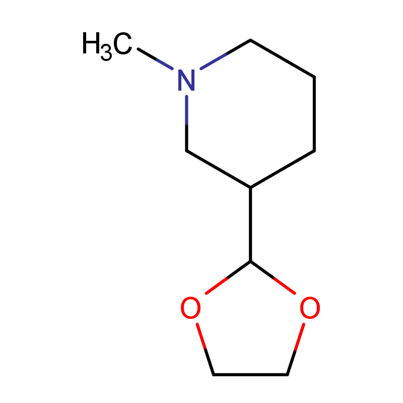 3-(1,3-1,3-二氧戊环-2-基)-1-甲基哌啶、99803-15-3 CAS查询、3-(1,3-1,3-二氧戊环-2-基)-1-甲基哌啶物化性质
